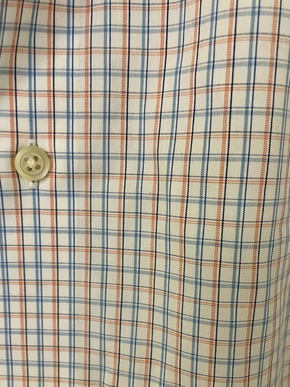 Banana Republic Non-Iron Slim Fit Plaid Short Sleeve Button Down Shirt - Size L - Picture 4 of 8